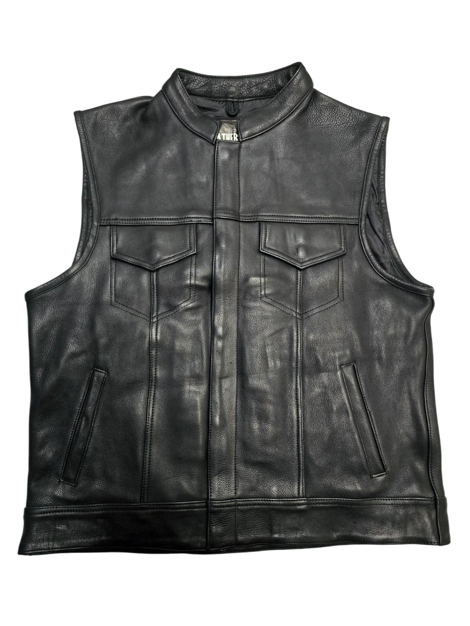 LEATHERSONS v2 Chaleco de Cuero SOA para Hombre