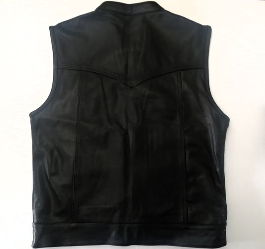 Chaleco de Cuero Gold para Hombre - Estilo SOA