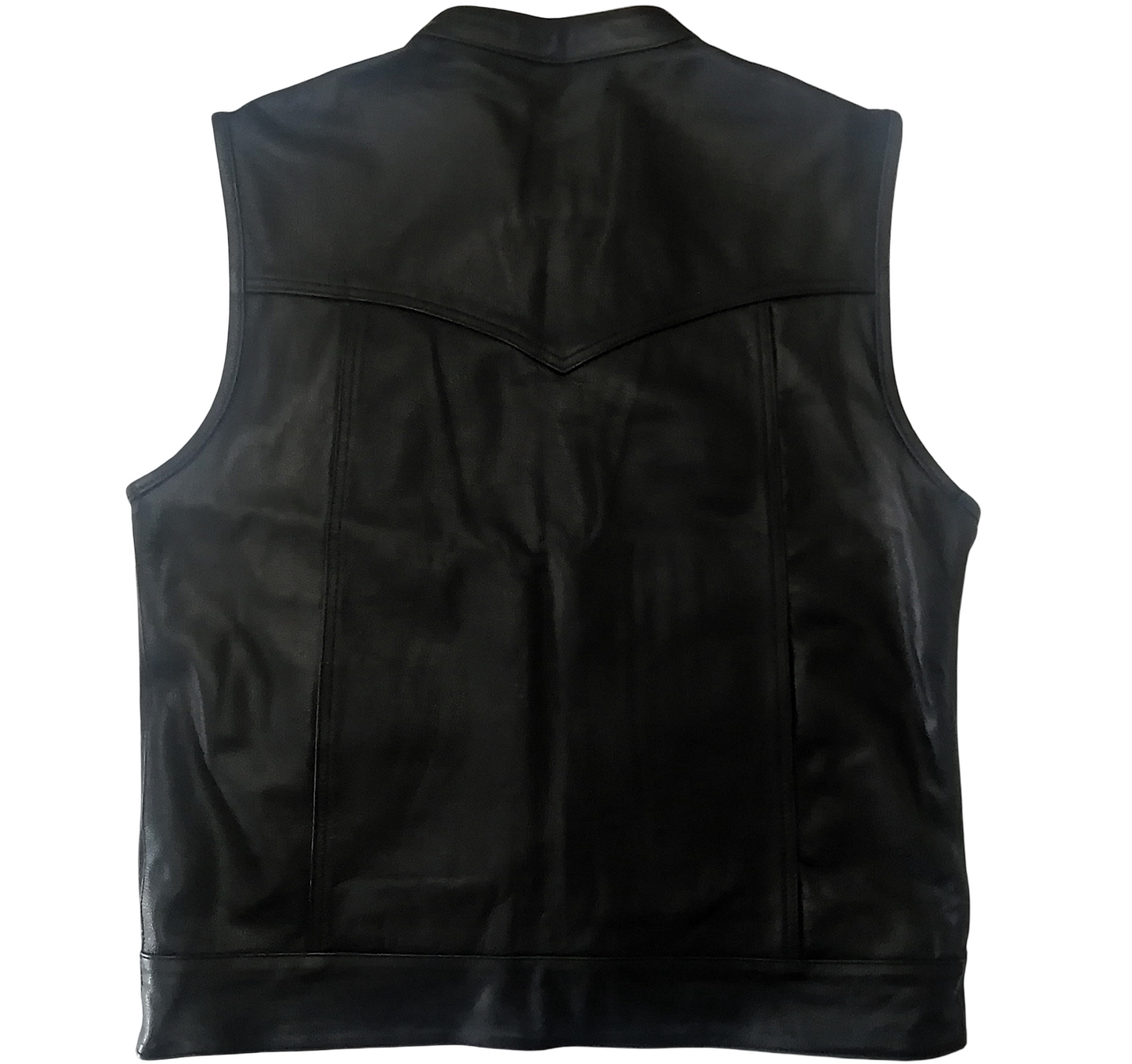 Chaleco de Cuero Black para Hombre - Estilo SOA