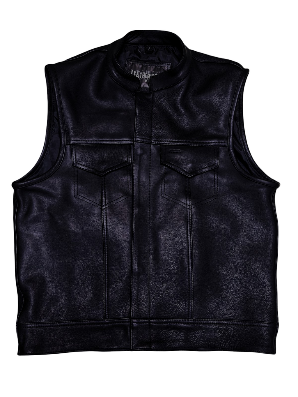 LEATHERSONS Chaleco de Cuero SOA para Hombre